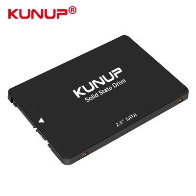 China Kunup SSD 128GB 256GB 512GB 1TB 2TB 500GB Fast Read and Write SATAIII Internal 2.5 Inch Hard Disk Drive for sale