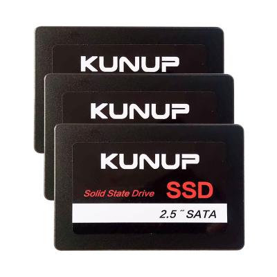 China portable sata sata3 3 120gb 240 gigabyte 128gb 256gb 500gb 512gb 1tb 2tb ssd kunup 2.5 ssd for laptop hard drive sale for sale