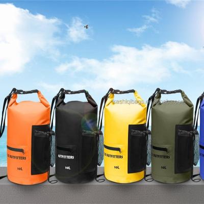 China Fashion 5L 10L 15L 20L 30L Lightweight Backpack 500D PVC Cylinder Office Dry Bag Foldable Custom Waterproof Sports Travel Bag for sale