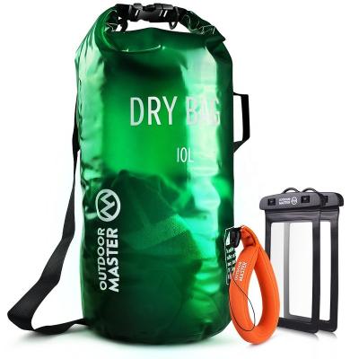 China Fashion 5L 10L 15L 20L 30L Lightweight Backpack 500D PVC Cylinder Office Dry Bag Foldable Custom Waterproof Sports Travel Bag for sale