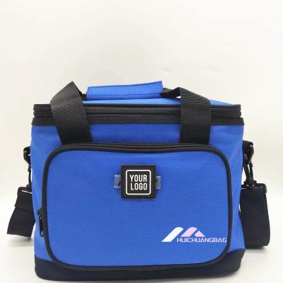 China Blue Insulated Multi-Compartment Daily Use Cooler Lunch Bag Large for sale