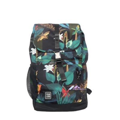 China Customized Waterproof Multifunctional Drawstring Bucket Bag Women Waterproof Backpack Bags Printed Travel Hiking Camping Rucksack for sale