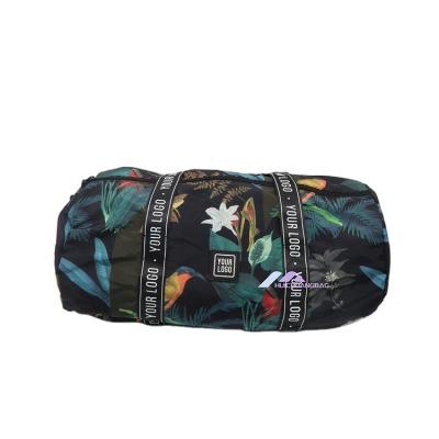 China Daily Use Support Samples Women's Vintage Weekend Training Stripper Foldable Printing Casual Duffel Bag for sale