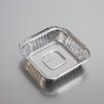 China Food Packaging Use Aluminum Foil Container Aluminum Square Baking Cake Molds Disposable Aluminum Foil Box for sale