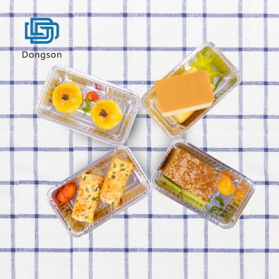 China take out food packaging rectangle aluminum foil containers/aluminum food aluminum can container with lids for sale