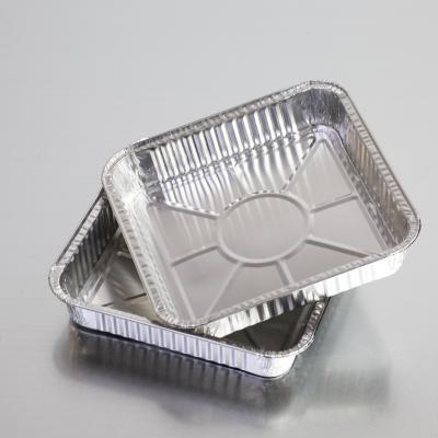 China Convenient Food Packaging 1.08g Aluminum Foil Disposable Containers With Lid for sale