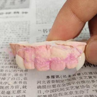 China Shaped Halloween Decoration Vampire Teeth Dentures Prop Zombie Devil Fangs Tooth for sale