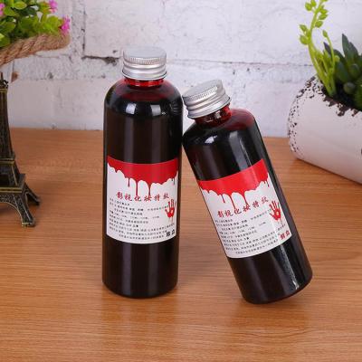 China Shaped Halloween Party Vampire Makeup Skin-friendly 30ml 60ml 100ml 200ml 500ml Fake Blood for sale