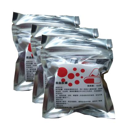 China Shaped Wholesale Halloween Vampire Artificial Faked Edible Blood Plasma Capsules for sale