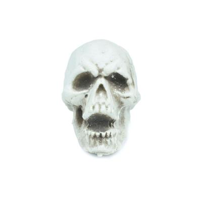 China Artificial Light Weight Wholesale Halloween Plastic Human Skull 8# Plastic Skull Head for sale