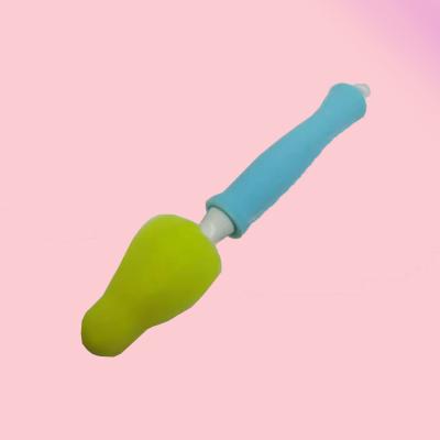 China Wholesale Stocked Arrival Manual Silicone Baby Bottle Cleaning Brush For Baby Milk Bottle for sale