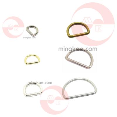 China Metal Strap Use Handbag Zinc Alloy Leather Garment Use Metal Bag Accessories Parts Buckle D-ring for sale