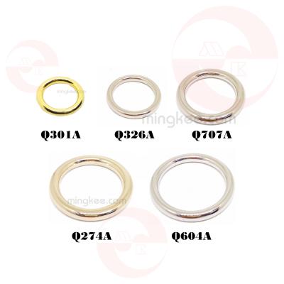 China OEM Hong Kong Zinc Alloy Leather Factory Metal Handbag Use Metal Bag Accessories Parts Buckle Circle Round O-ring for sale