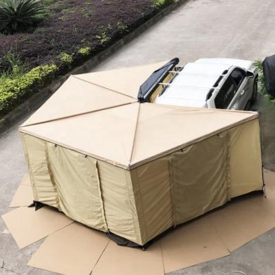 China Five Sides Side Car Tents MERMAID 4WD Offroad Camper Car Tent Fox Wing Car Side Tent Waterproof Tent For Camping for sale