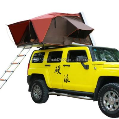 China Extended Type 2021 Hard Shell Car Roof Top Tent Folding Truck Roof Top Camping Tent For SUV for sale