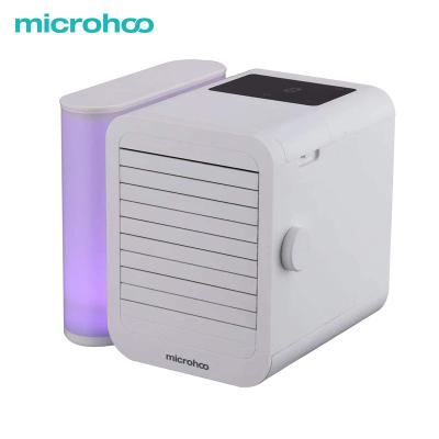 China Microhoo Fan Lighting Lighting Fan Desktop Portable Air Cooler With Large Water Tank Air Cooler for sale