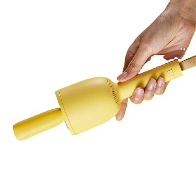 China Mini Keyboard Desk Cleaner Dust Collector Yellow Hand Grip Color Portable Desktop Vacuum Cleaner for sale