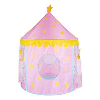 China Colorful / Safe / Environmental Wholesale New Design Children Indoor Outdoor Pink Color Kids Play Castle Tent Hanging Girls Princess House Tent For Home for sale