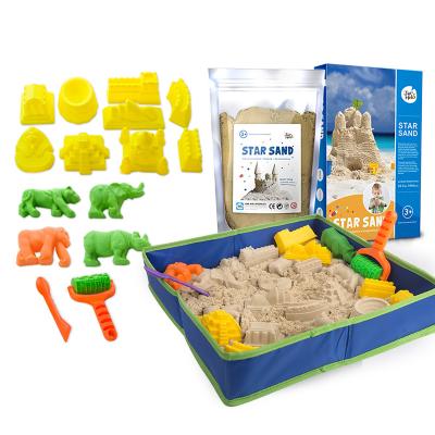 China DIY Kids Children's Home Custom Art Modeling Playsand For Playing Sand Beach Toy Kit Set For Play for sale