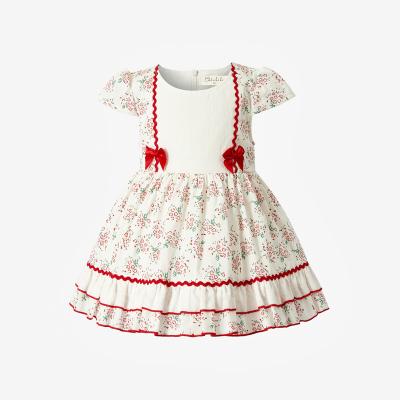 China 2022 Factory direct sales new beautiful leisure style summer baby layered dress pastoral daily washable for sale