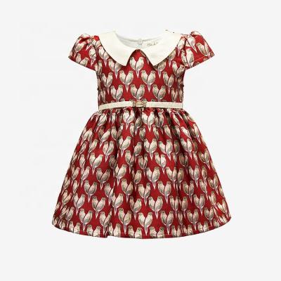 China Washable Custom Made Kids Clothing Elegant Square Neck Kids Girls Dress Up Dresses For Girls for sale