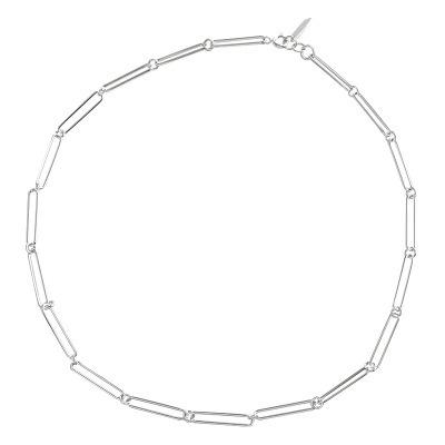 China FASHIONABLE 925 Sterling Silver Simple Chain Necklace Female Meaning Design Sense Necklace Female for sale