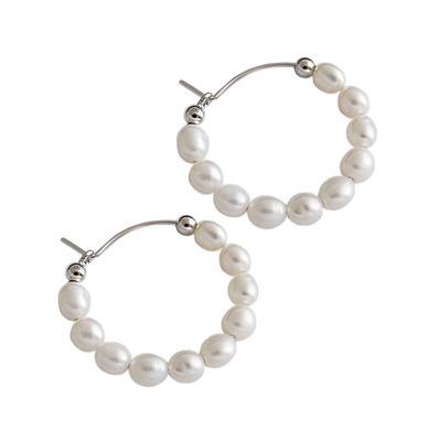 China FASHIONABLE beads for women 2021 925 sterling silver korean beaded earring for sale