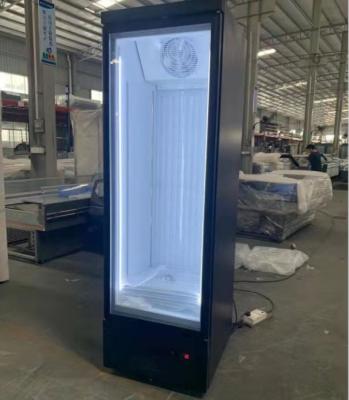 China SUS 304 Plug In Upright Glass Door Merchandisers Fridge 400L for sale