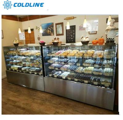 China Cake showcase bakery cake display cabinet for bakery shop with ETL/CE for sale