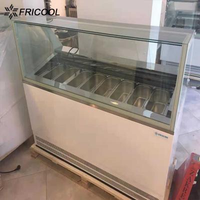 Κίνα R290 δοχείο ψύξης επίδειξης Gelato ψυκτήρων επίδειξης παγωτού με 6 δίσκους προς πώληση