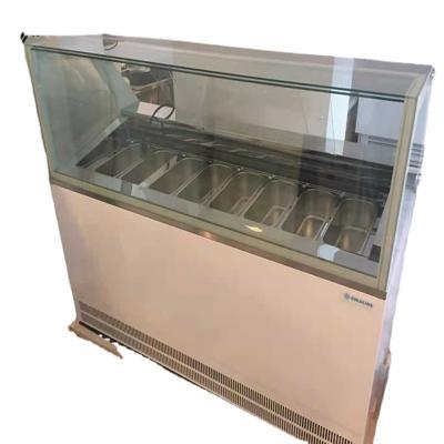 China ℃ Fricool -18 Handels-Gelato-Schaukasten-Gefrierschrank 220V 50HZ zu verkaufen