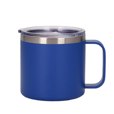 China WITH LID wholesale office 12 oz and 14 oz double wall stainless steel coffee mug travel mug for sale