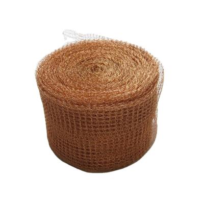 China Knitted Copper Wire Mesh Woven 100mm Width 100% Pure Copper Knitted Wire Mesh for sale