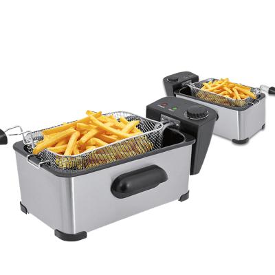 China Electric Hotel Household Outdoor Smokeless Oil Non-Stick Deep Fryer for sale