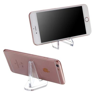 China Factory Wholesale Single Acrylic Clear Cell Phone Display Stand Cell Phone Stand for sale