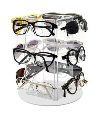 China Factory Wholesale Hot Rotating Sunglass Eyewear Display Acrylic Display Rack Countertops for sale