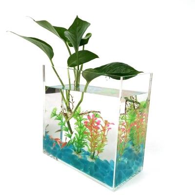 China Large Viable Clear Custom Aquarium Fish Tank Large Acrylic Plant for sale