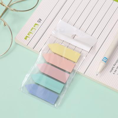 China Flag Arrow Note MOQ Morandi Bottom Note Sticky Set Self Adhesive Pastel Index Soft Stickers for sale