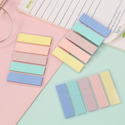 China Morandi style sticky note Wholesale cute little self-adhesive PET simple note for student for sale