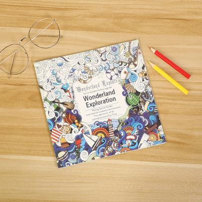 China paper & Luxury colorful cardboard hand printed stress reliever puzzle coloring book for kids for sale