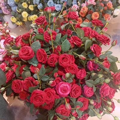 China Artificial Rose Wedding Decoration Fake Artificial Flowers For Real Touch Wholesale Durable for sale