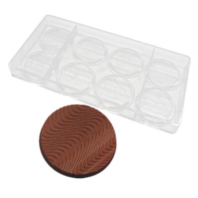 China Disposable Custom Polycarbonate Medal Polycarbonate Chocolate Mold Reusable Round Chocolate Mold for sale