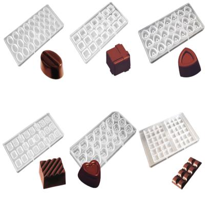 China Sustainable PC Polycarbonate Mold DIY Custom Chocolate Molds Polycarbonate Plastic Mold For Chocolate Bar for sale