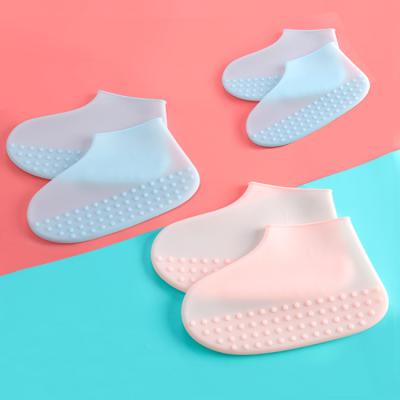 China Outdoor Durable Reusable 100% Plastic Washable Silicone Shoe Rain Covers for sale