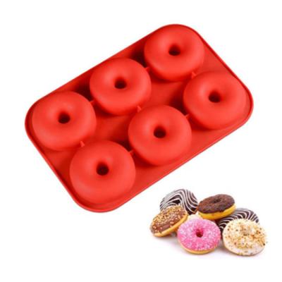 China Viable Hot Sales 6-Cavity Silicone Baking Molds Non-Stick and Heat Resistant Reusable Silicone Baking Molds for sale