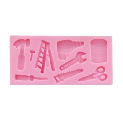 China Viable Custom 9 Tool Forms Handmade DIY Cake Chocolate Silicone Chocolate Baking Molds for sale