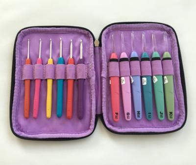 China 12 Pcs Rechargeable Crochet Hooks Crochet Needles Set Light Up Crochet Hook With New Case for sale