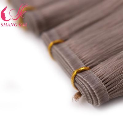 China Russian Virgin Remy Hair Weft Hair Extensions Straight Seamless Flat Weft Lace PU for sale