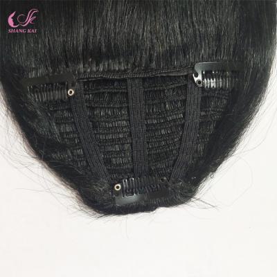 China Double Pulled 100% High Quality Straight Pu/Lace/Seamless Human Hair Clip In Hair Extensions For Woman for sale