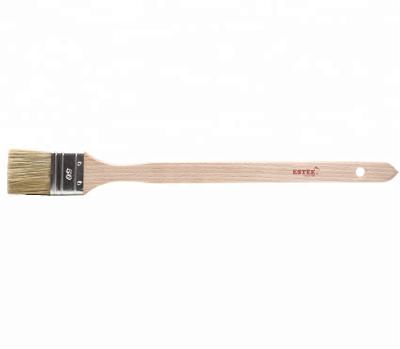 China Paint Factory Directly Supply Radiator Cleaning Brush Long Wooden Handle for sale